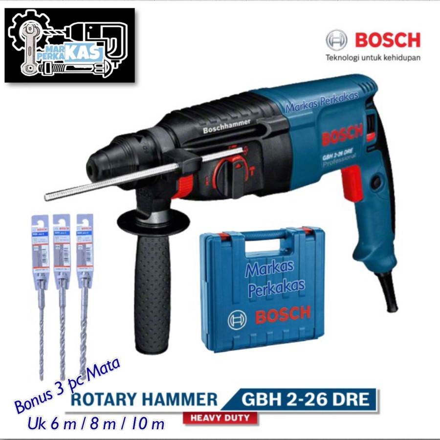 Jual Bosch GBH 2-26 DRE Rotary Hammer / Hammer Drill | Shopee Indonesia