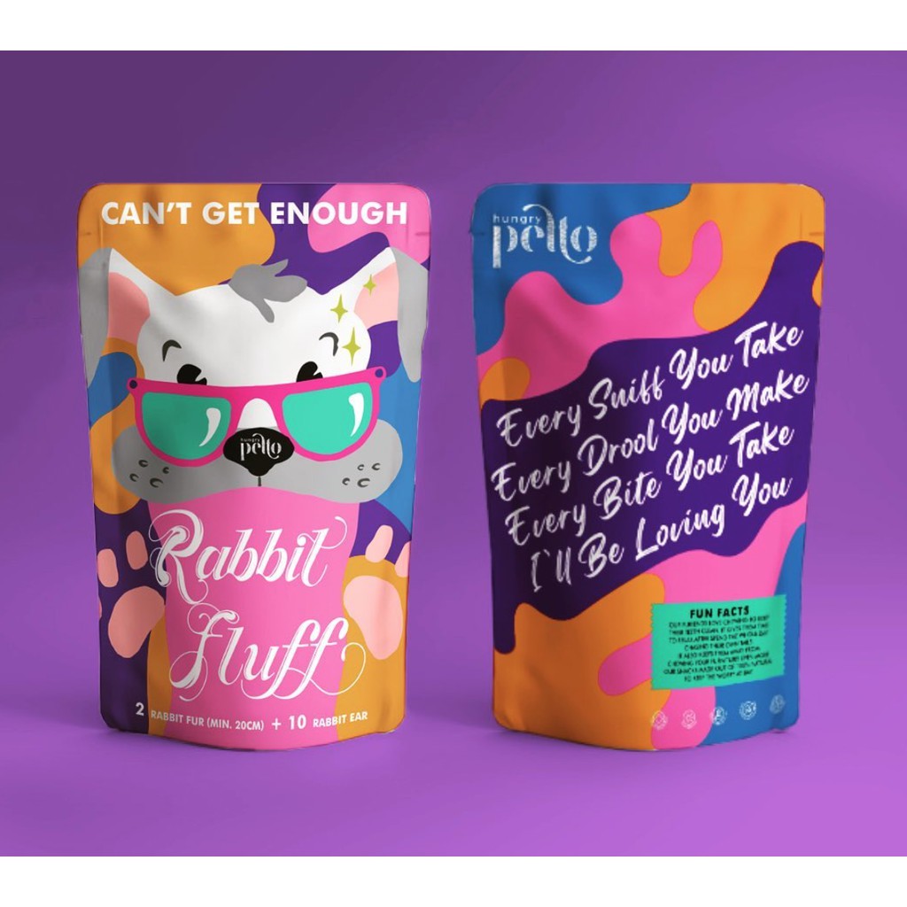 Jual Rabbit Fluff (Rabbit Ear and Skin) Hungry Petto : Can't Get Enough ...
