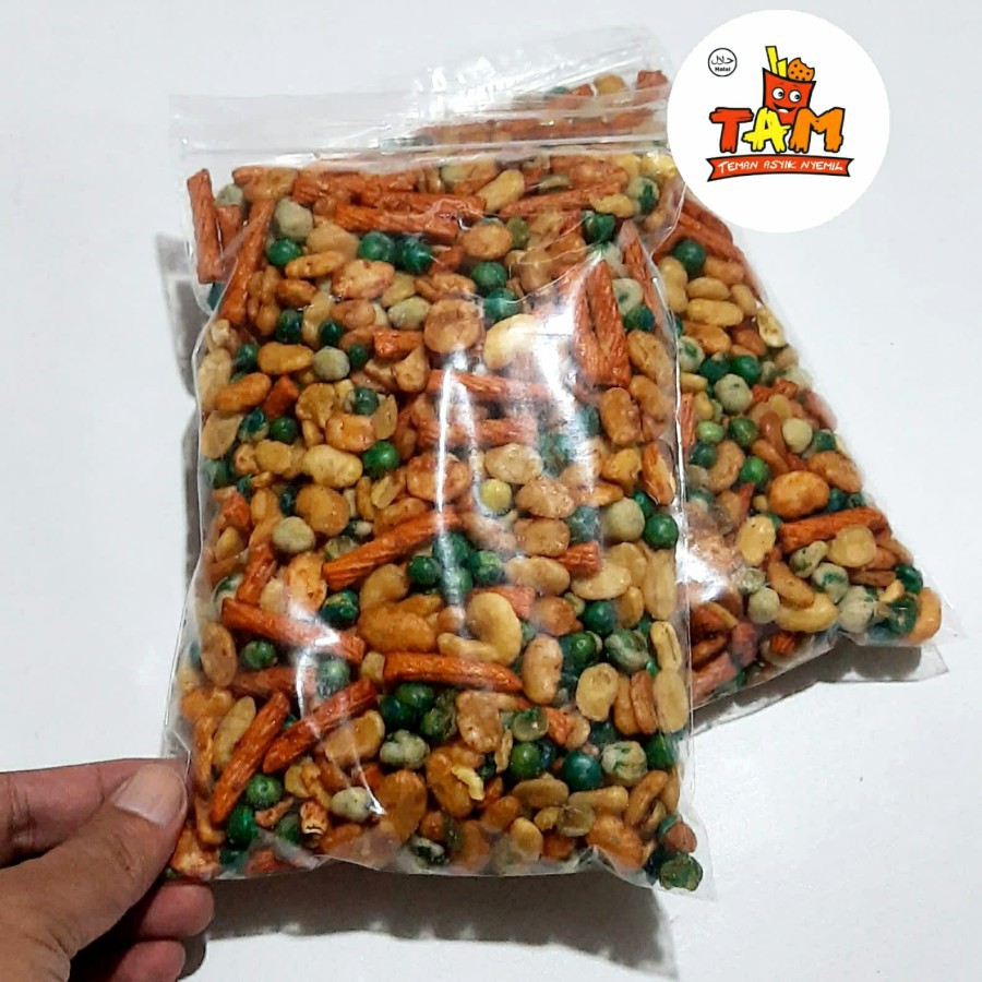 Jual Kacang Campur Mix 5 Rasa 250 Gram Tam Snack Shopee Indonesia