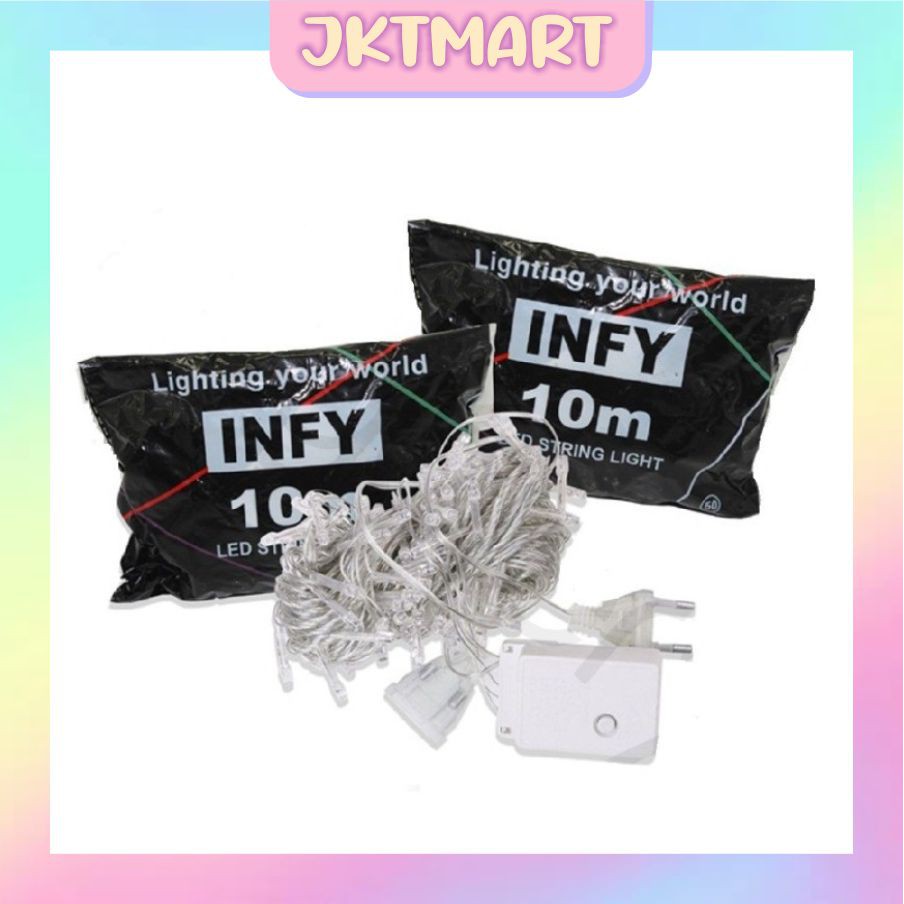 Jual ⭐ Jktmart ⭐ Lampu Tumblr 100 Led 10 Meter Kemasan Plastik Tumblr