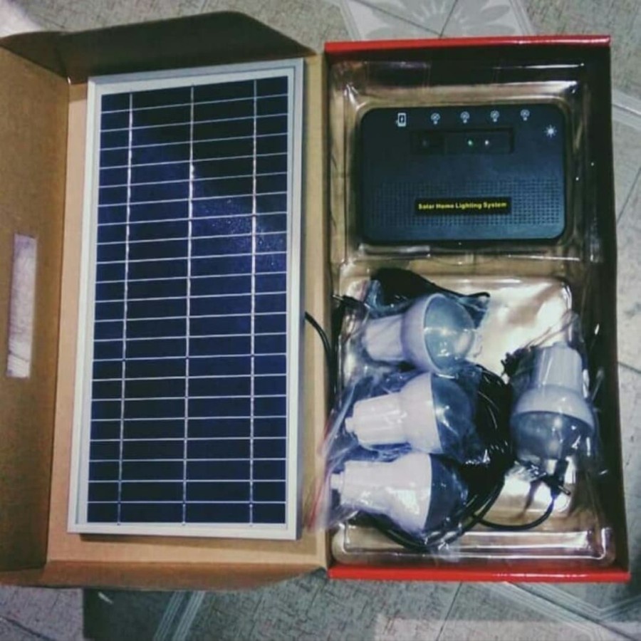 Jual Solar Home 4 Lampu Paket Solar Panel 4 Lampu Solar Home System ...