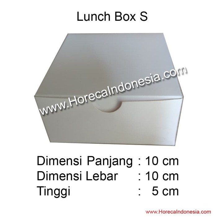 Jual Lunch Box Paper/Snack Box/Take away Box - Size S @ Rp.800 | Shopee ...