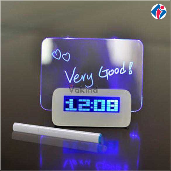 Jual Jam LCD Display Alarm Clock with Memo Board 003 Desain Modern ...