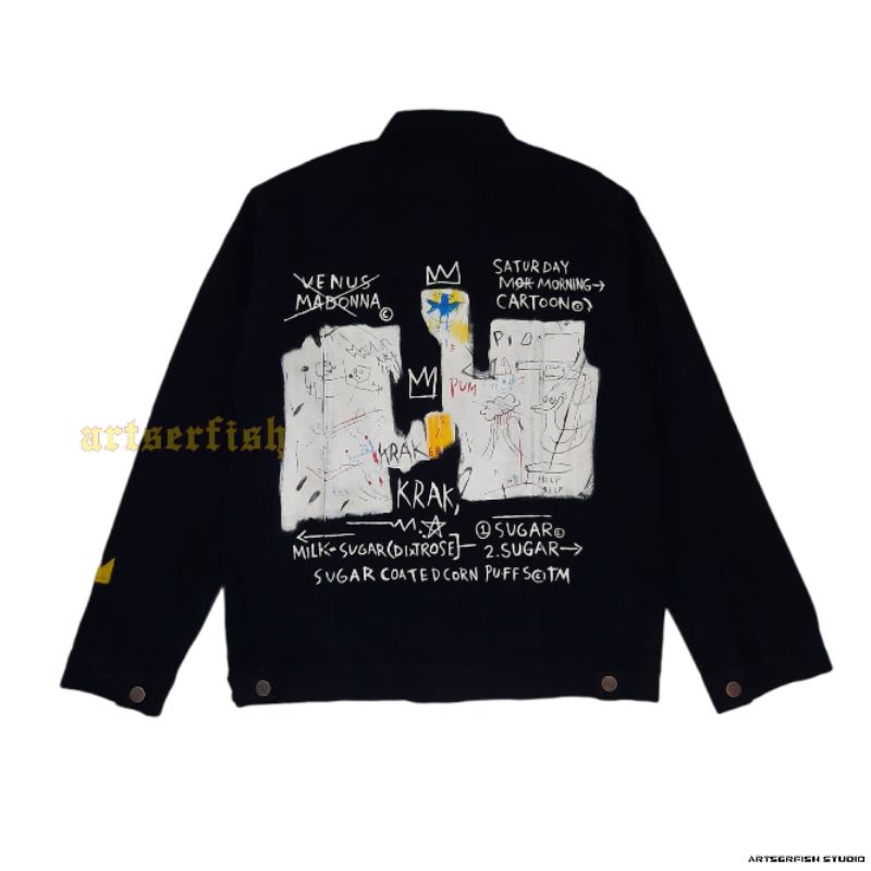 Jean michel basquiat denim jacket best sale