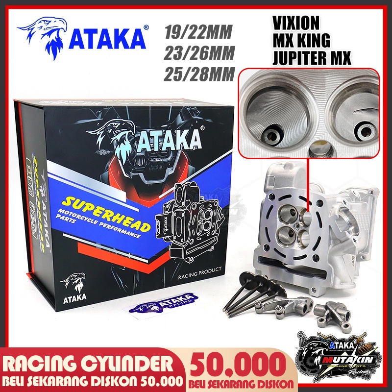 Jual super head ATAKA PORTING CNC CYLINDER HEAD JUPITER MX OLD MX NEW