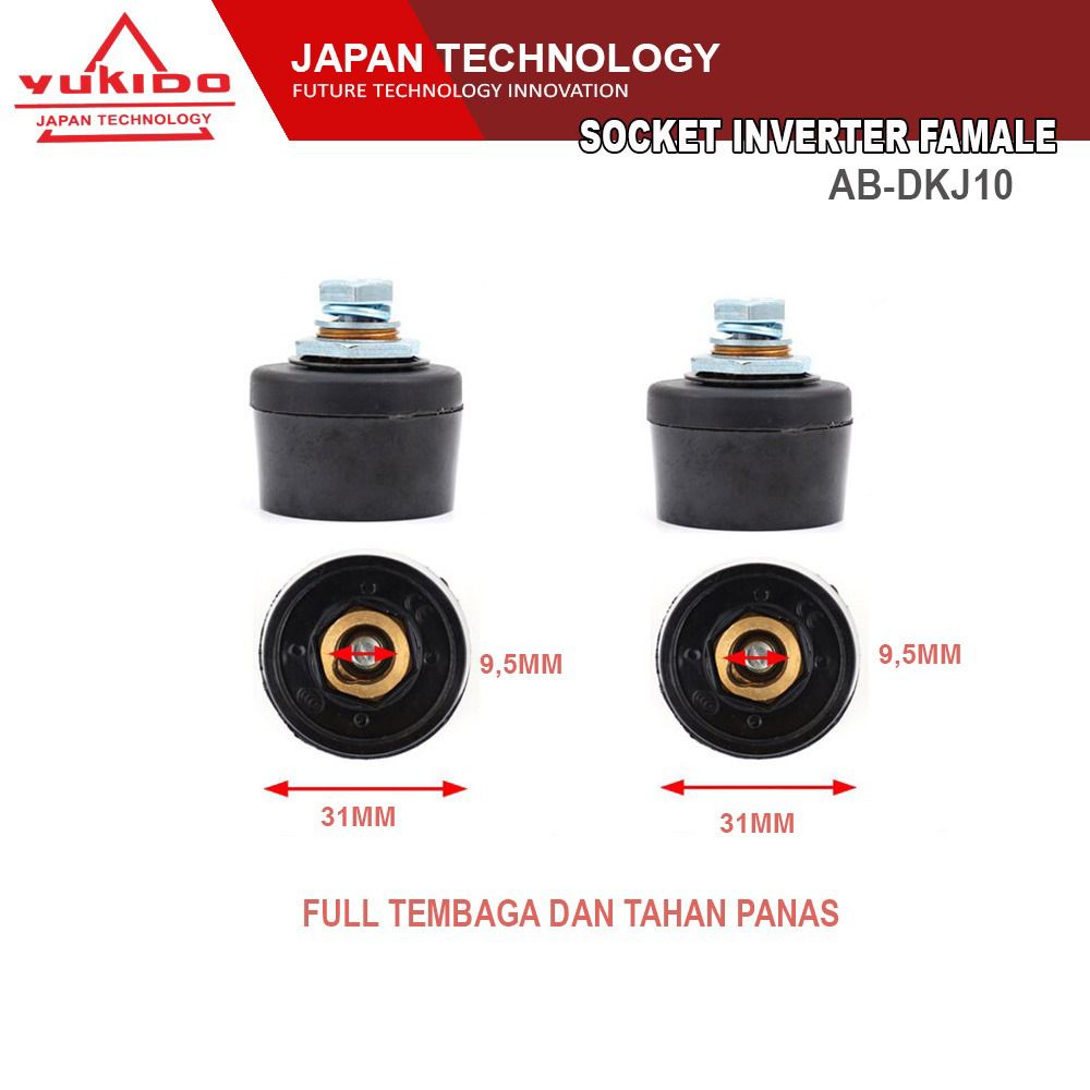 Jual YUKIDO JAPAN Kabel Konektor Male Connector Las 10 - 25 Jual YUKIDO JAPAN Kabel Konektor Male Connector Las 10 - 25