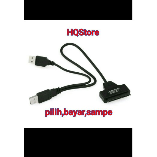 Jual Kabel Converter SATA ke USB Hardisk 2.0 HDD Eksternal SSD Adapter ...