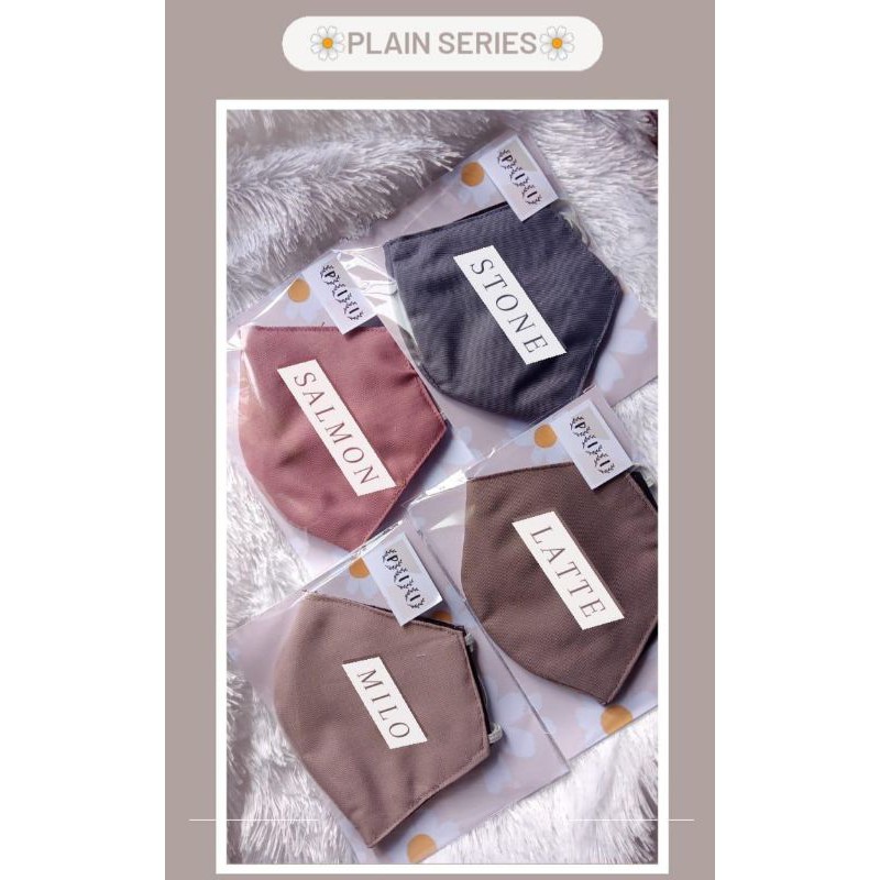 Jual Masker Hijab Non Hijab Kain Ply Motif Polos Plain Series By Pii Shopee Indonesia