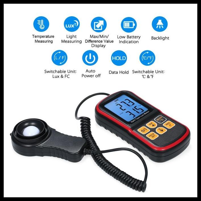 Jual Lux Meter Data Logger Gm1030 Light Luxmeter Spectrometer