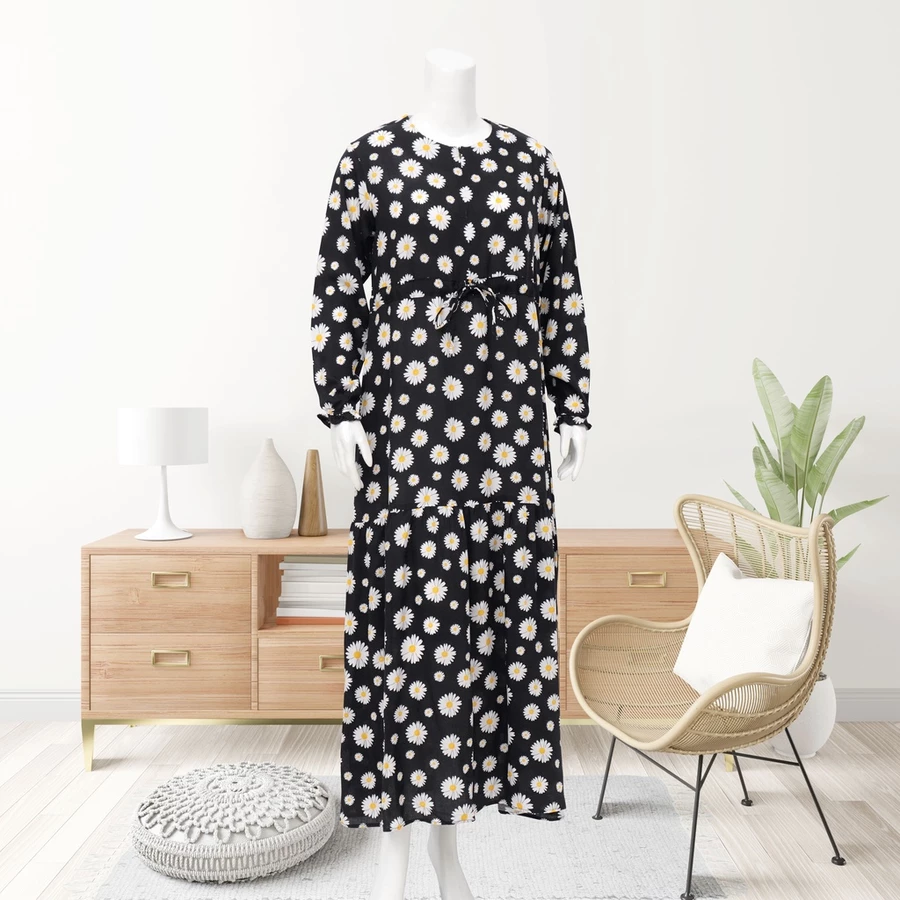 Black Common Daisy Kyla Dress