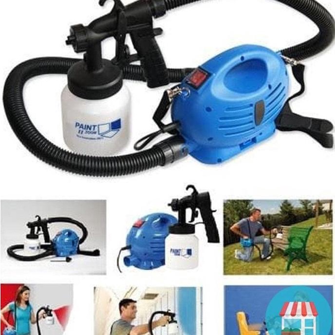 Jual Kompresor Cat Mini Listrik Alat Spray Automatic Gun | Shopee Indonesia