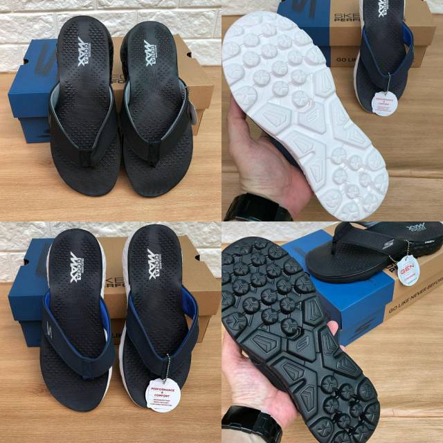 Jual SKECHERS SANDAL MAN GOGA MAX lengkap box Shopee Indonesia