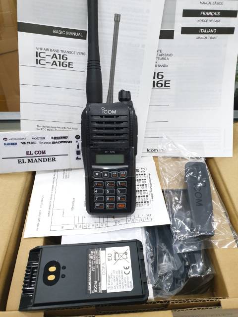 Jual HT AIRBAND ICOM IC A16E VHF - HT ICOM IC-A16E AIRBAND VHF ORIGINAL ...
