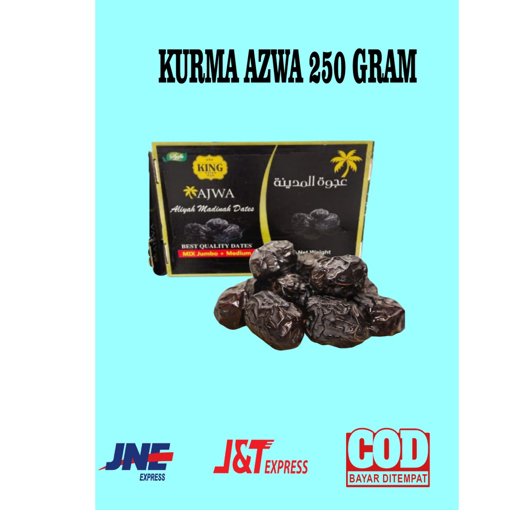 Jual Kurma azwa asli madinah aliyah repack 250 gram ( cod) | Shopee ...