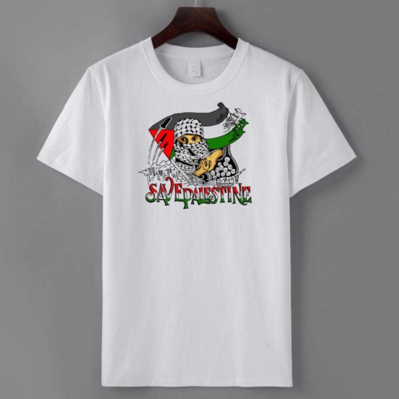T-Shirt Palestina Nazionale Calcio Personalizzabile Nome Numero Unisex