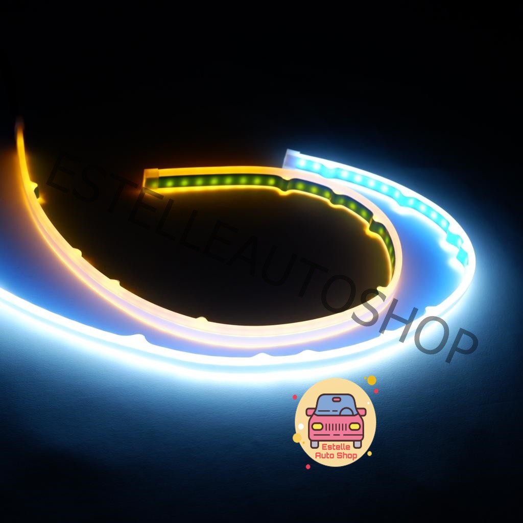 Jual LAMPU LED ALIS FLEXIBLE - FLEKSIBEL RUNING 60CM NYALA PUTIH SEIN ...