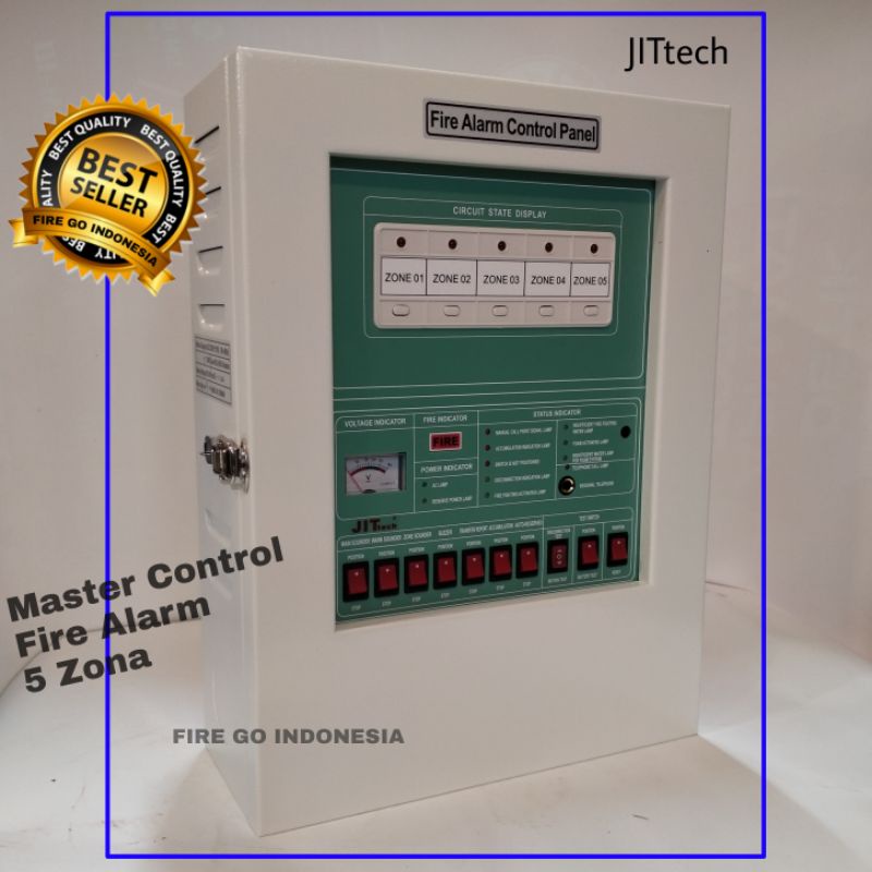 Jual Panel Alarm Jittech 5 Zona Mcfa Master Control Fire Alarm Convensional System Shopee 1041