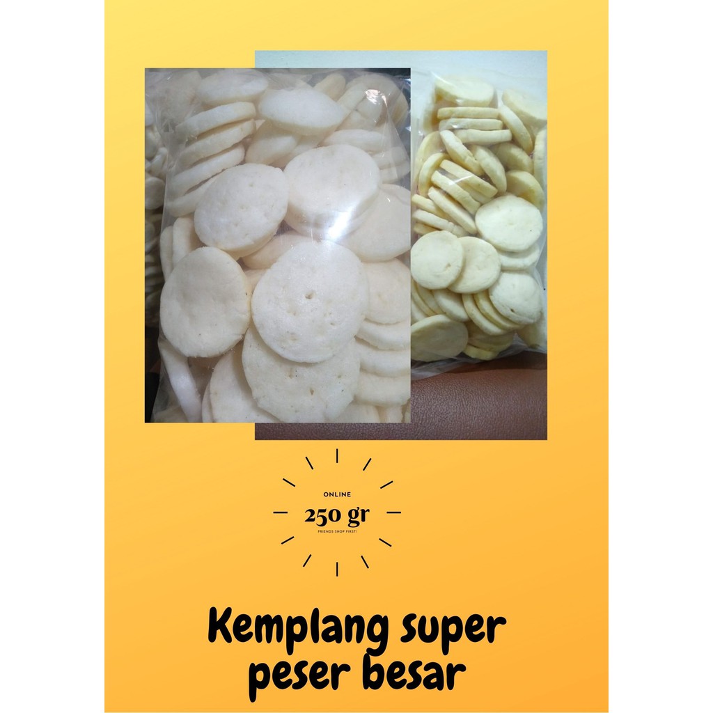 Jual Kemplang Kerupuk Ikan Tenggiri Super Bulat Besar Super Bulat Besar