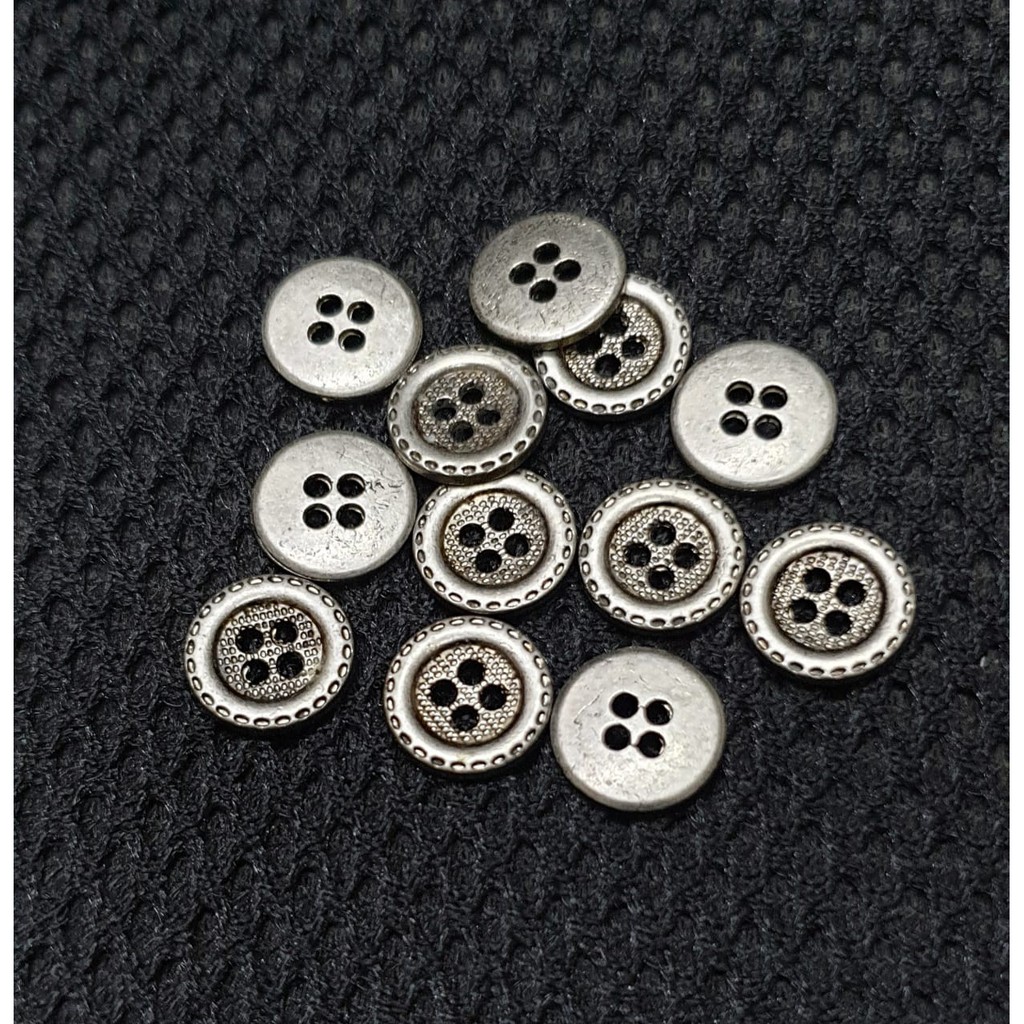 Jual Kancing besi alloy 20L/kancing babet 13m isi 144 pcs | Shopee ...