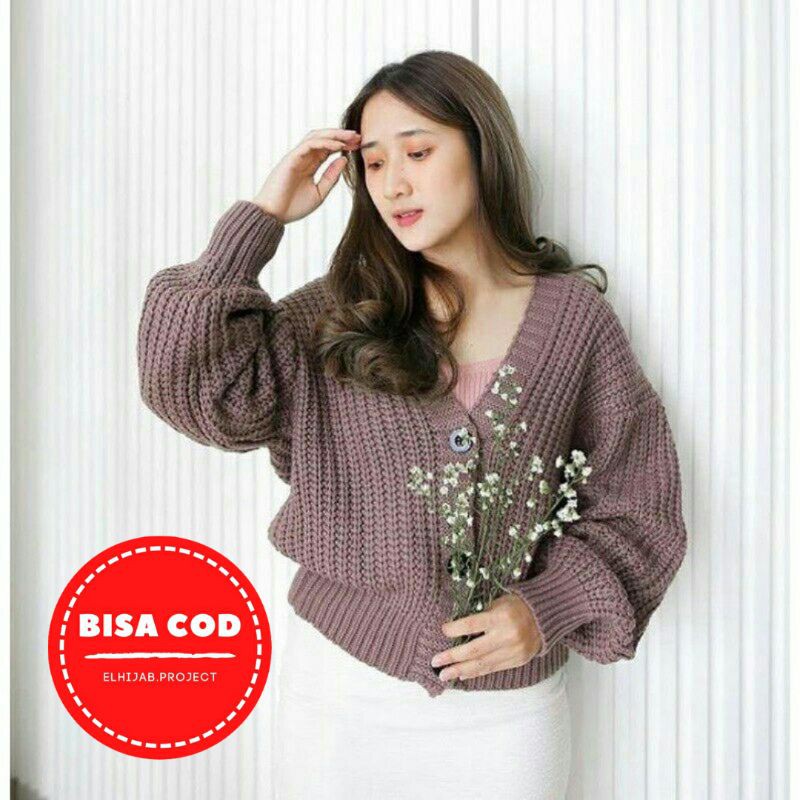 Jual [PREMIUM] Cardigan Rajut Tebal Gate 7 // Cardi Kancing 3 // R.3 ...
