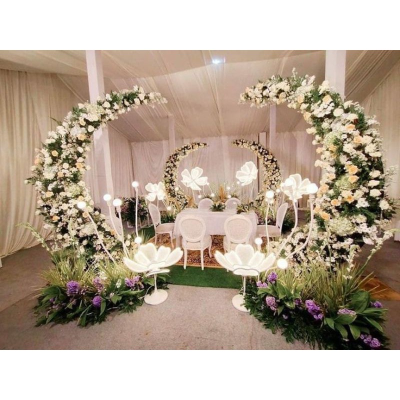 Jual Lengkungan Dekorasi Pergola Wedding Dekorasi Backdrop Dekorasi Pelaminan Shopee 7516