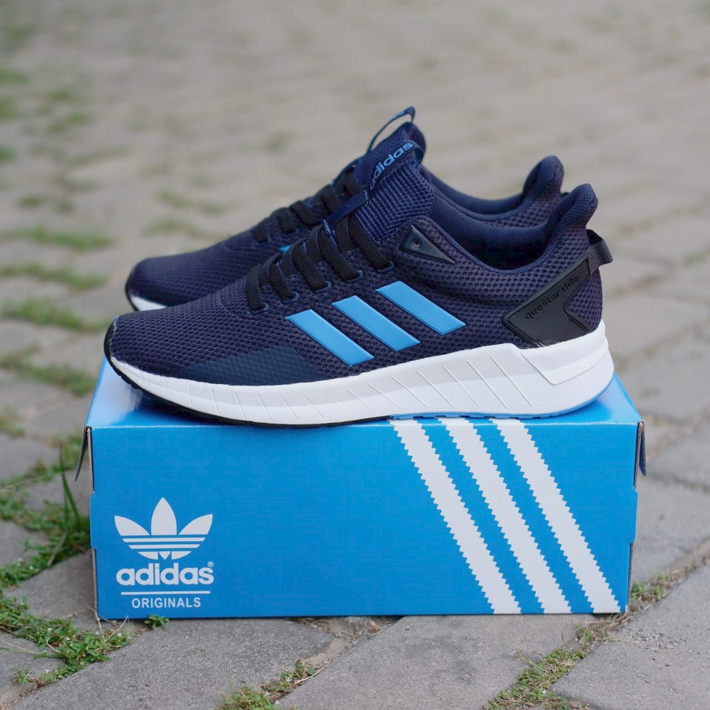 Jual TERLARIS SEPATU SNEAKERS ADIDAS QUESTAR RIDE NAVY ORIGINAL Shopee Indonesia
