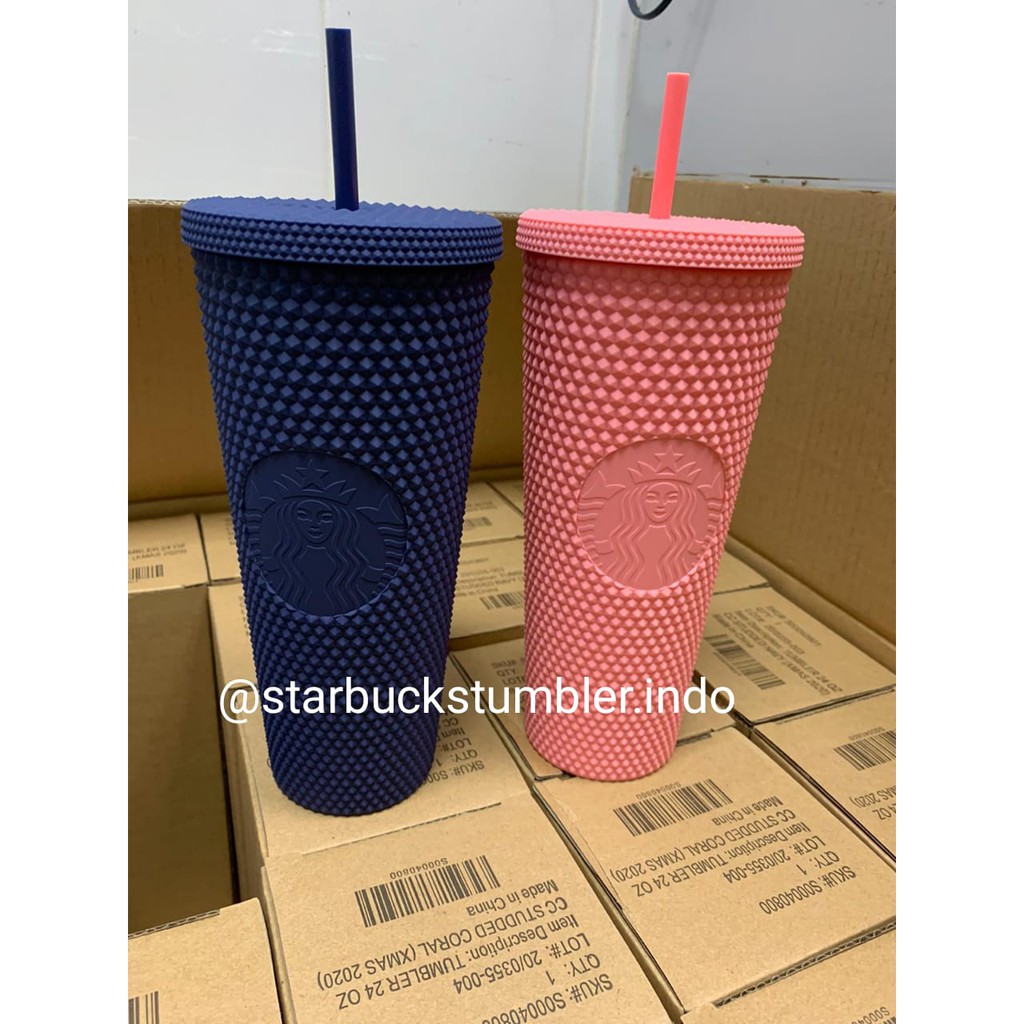 Starbucks Singapore 2020 high quality Matte Navy studded