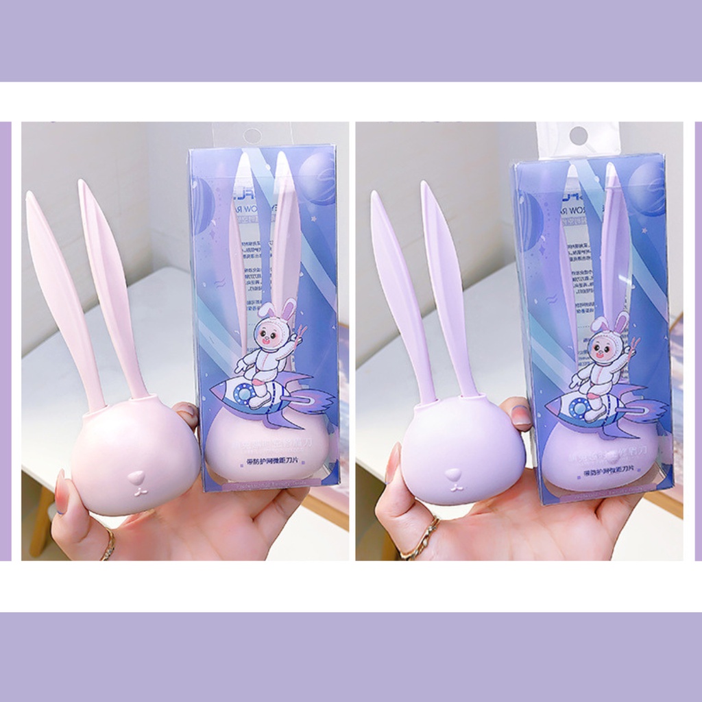 Jual TOPER Eyebrow Razor Pencukur Alat Pisau Cukur Alis Rabbit isi 2 ...