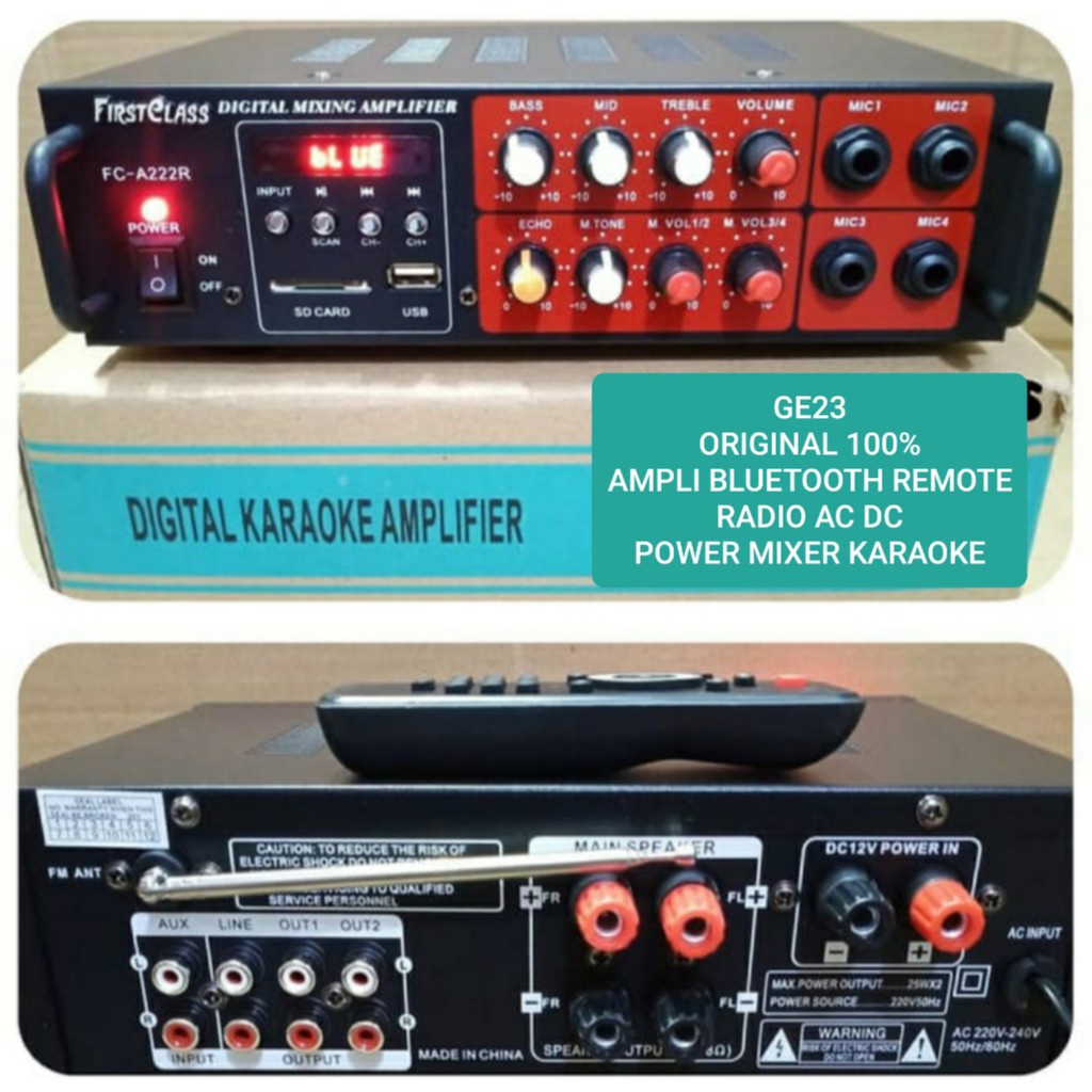 Jual GE23 original 100 power ampli bluetooth amplifier bluetoot