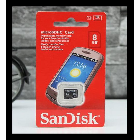 Jual Sandisk Micro Sd 8Gb Class 4 | Memory Card Microsd 8 Gb Terlengkap