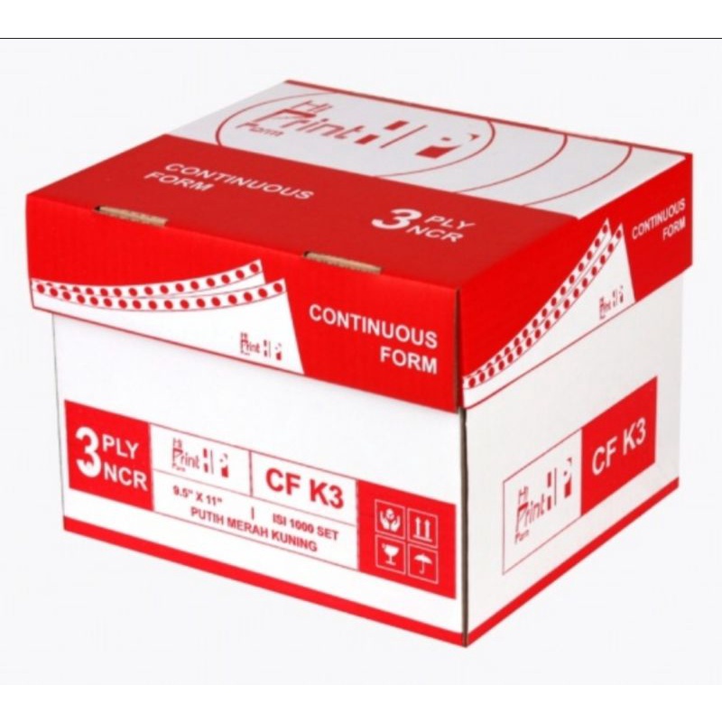 Jual CONTINUOUS FORM 9.5/2 X 11/2 3 PLY - UKURAN DIBAGI 4 | Shopee ...