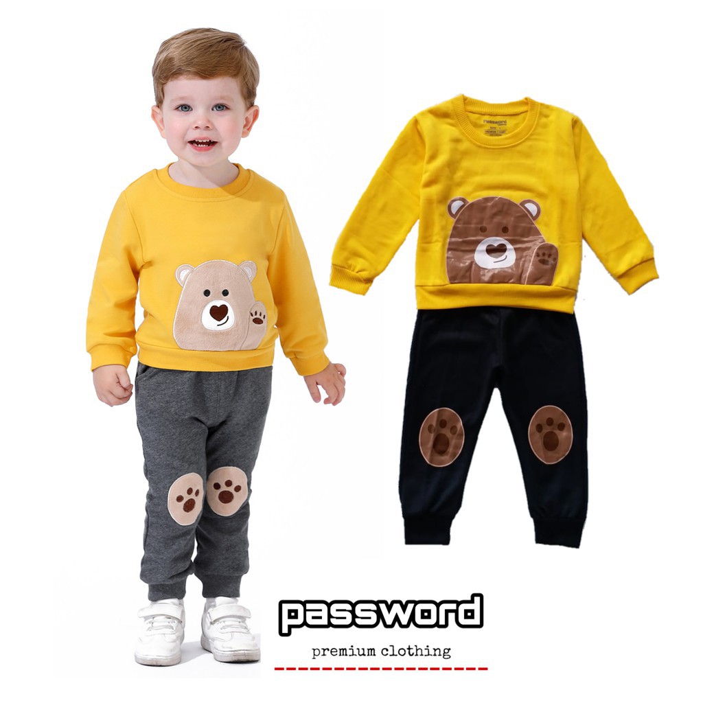Jual PROMO 9.9 HappyOliver PASSWORD BE-AR CHOCO Setelan Sweater 1 - 7 ...