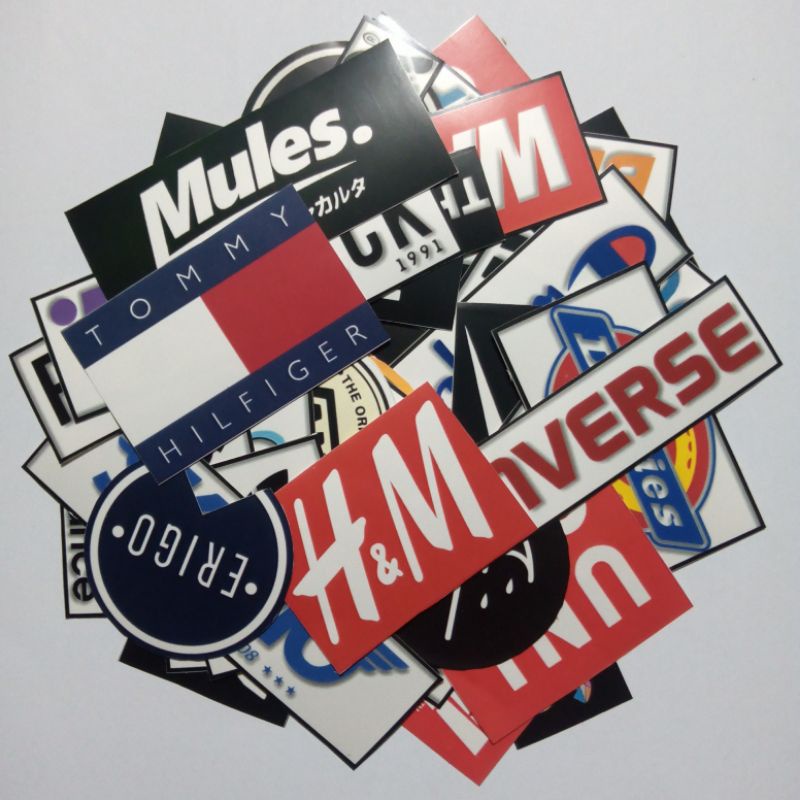 Jual Sticker Stiker Pack Logo Brand Distro Lokal, Stiker Erigo 3second ...