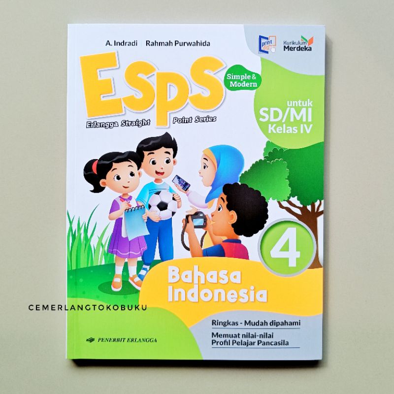 Jual Buku Esps Bahasa Indonesia Kelas Sd Penerbit Erlangga Kurikulum