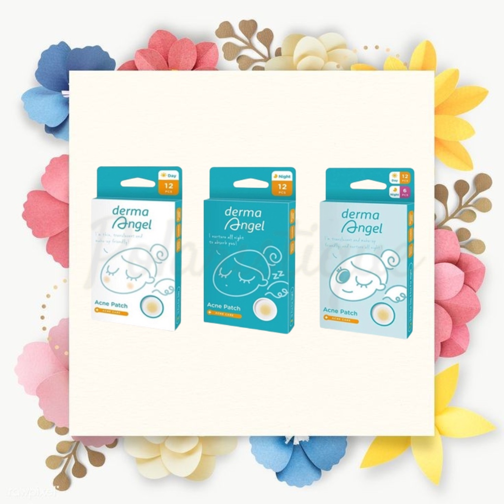 Jual Derma Angel Acne Patch Day 12 Patch Isi 12 buah Night 6s 6 pcs ...
