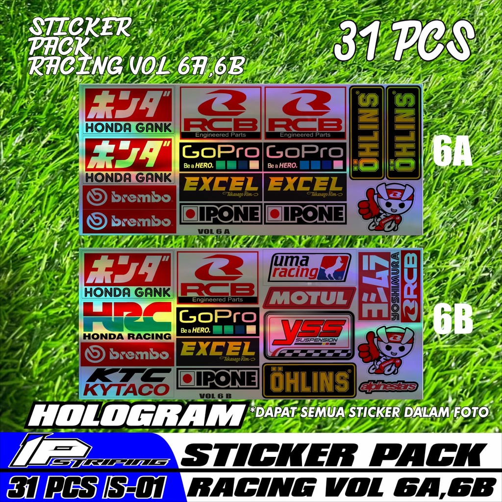 Jual STICKER PACK RACING / STIKER PACK / STIKER MOTOR / STICKER BALAP ...
