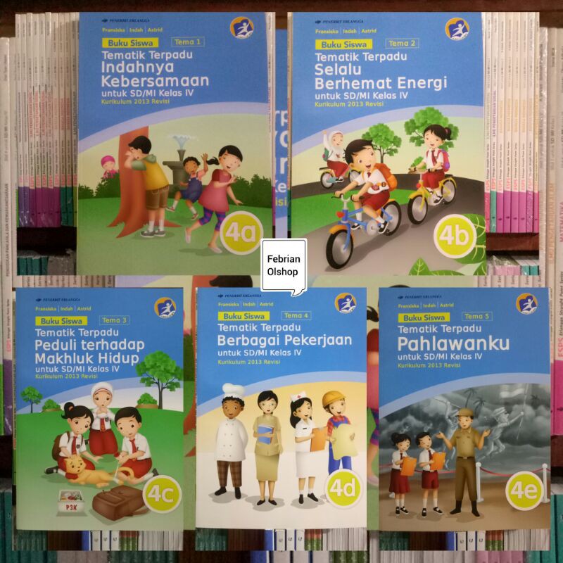 Jual BUKU SISWA TEMATIK TERPADU SD/MI KELAS 4 SEMESTER 1 REVISI K13N 5 ...