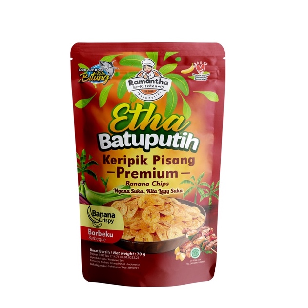 Jual RAMANTHA KERIPIK PISANG VARIAN BARBEQUE KHAS MANADO,70g | Shopee ...