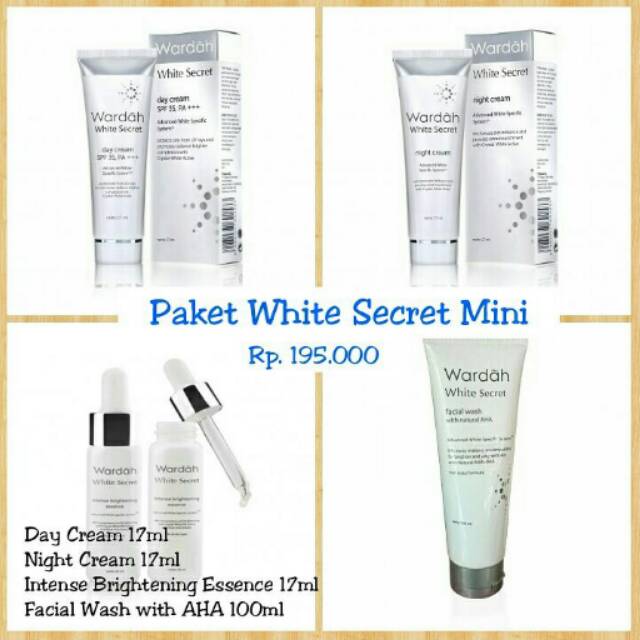 Jual Paket hemat white secret wardah | Shopee Indonesia