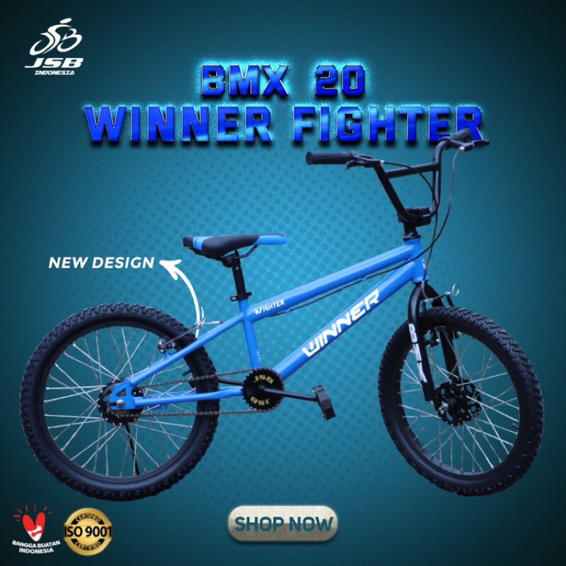 Jual Sepeda BMX 20 WINNER FIGHTER NEW DESIGN MADE IN INDONESIA | Shopee ...