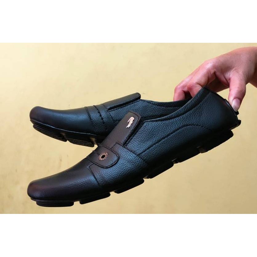 Jual Sepatu Pansus Kulit Pria Crocodile Formal Model Kekinian Nyaman