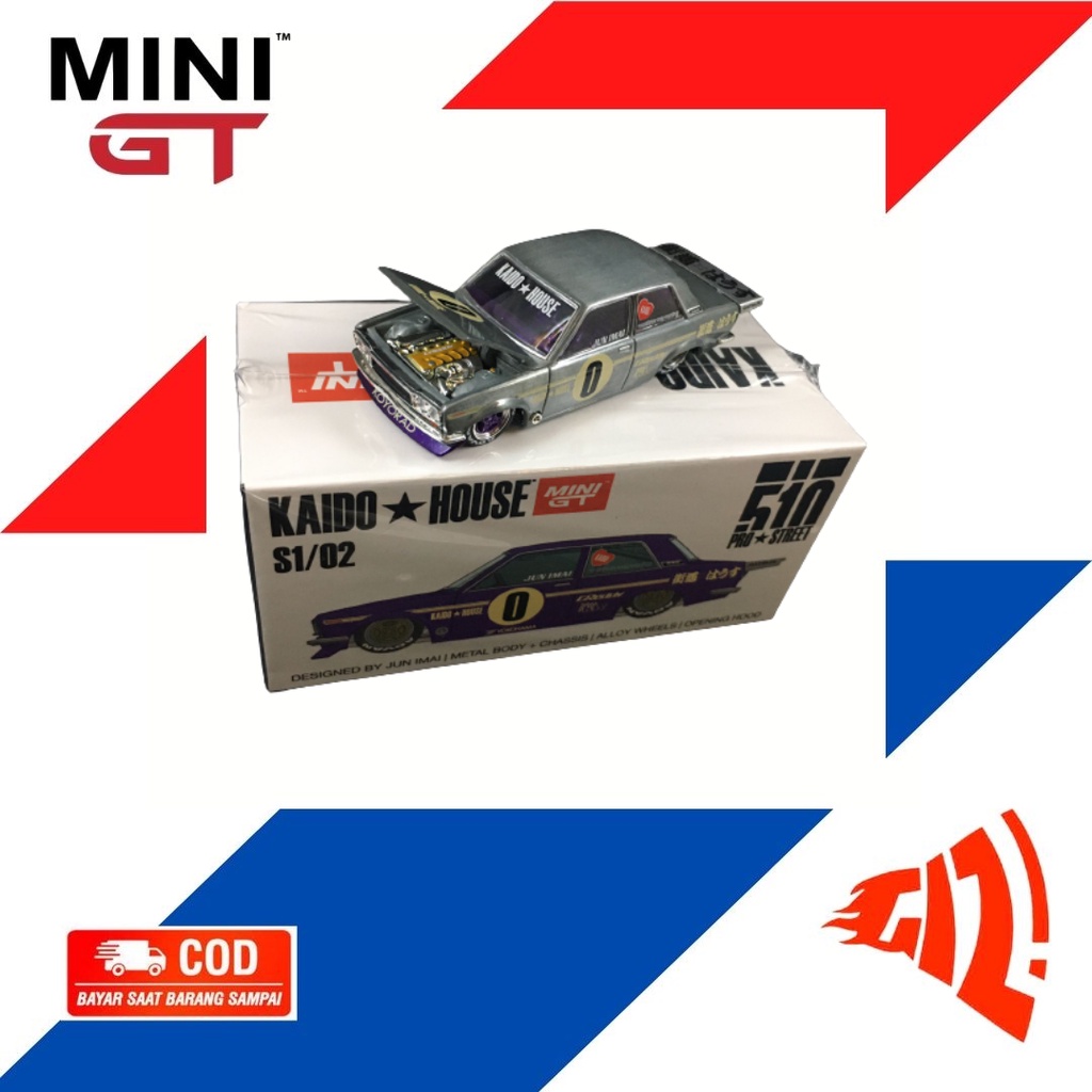 Modellino Diecast Kaido House Datsun 510 Pro Street – Cromo Viola Anniversario – KHMG138 – Chase Car