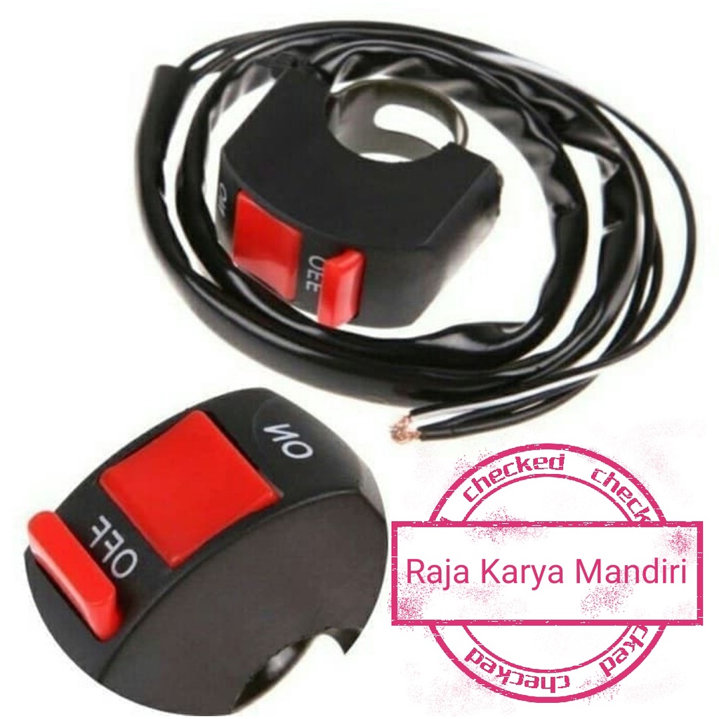 Jual SAKLAR LAMPU MOTOR ON OFF SWITCH UNIVERSAL SAKLAR STANG MOTOR 2 ...