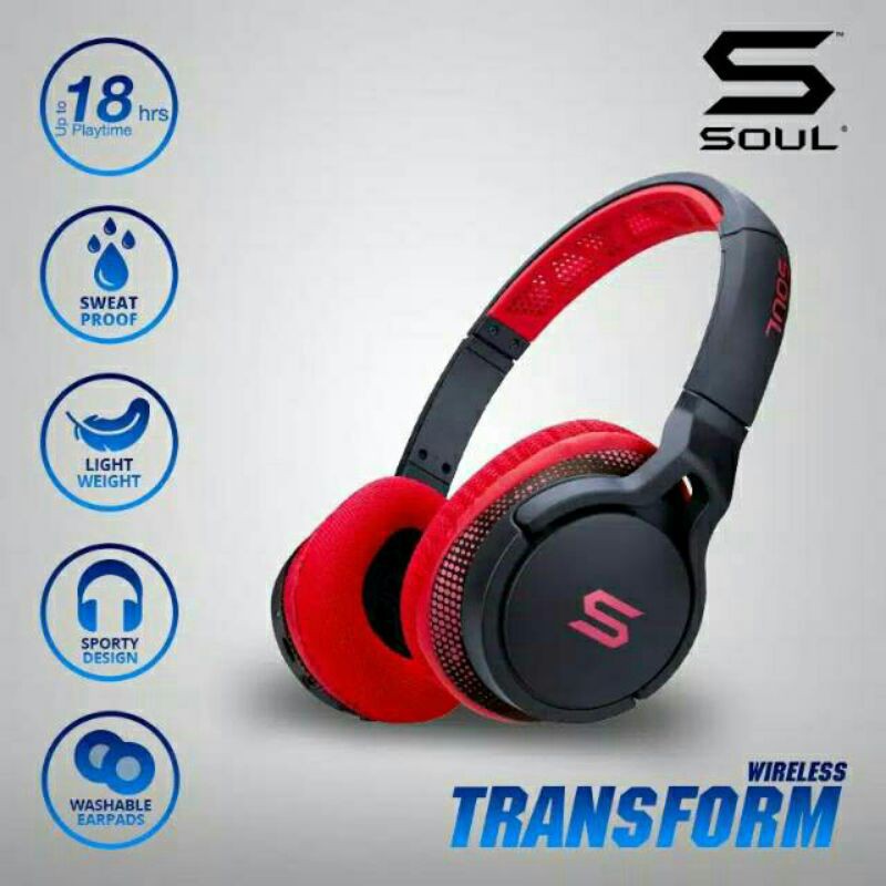 Jual Soul Transform Wireless Superior Active Bluetooth Headphone