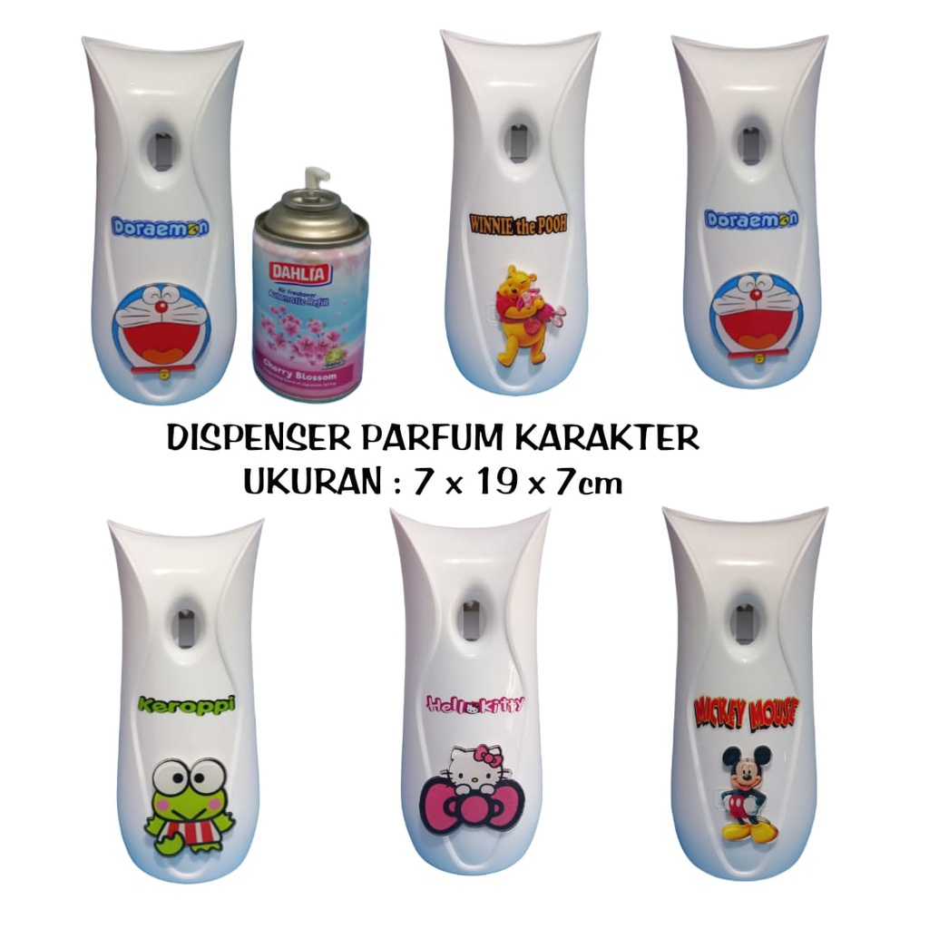 Jual DISPENSER PARFUM OTOMATIS / DORAEMON / HELLO KITTY / KEROPI