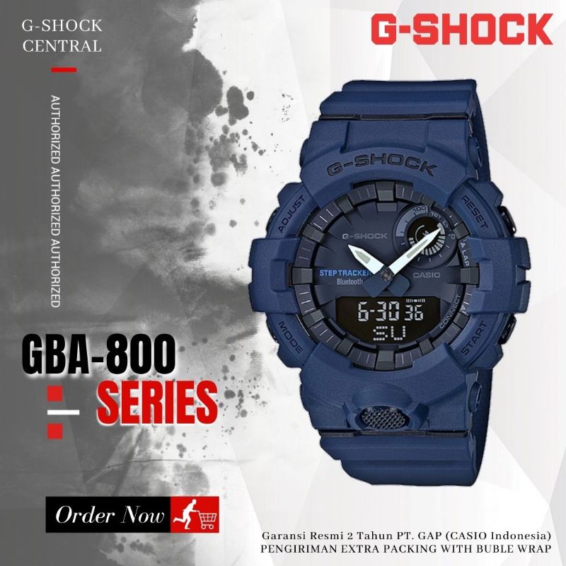 Jual Jam Tangan Casio G SHOCK GBA 800 2A Gshock GBA 800 2ADR Original Garansi Resmi 2 Tahun Shopee Indonesia