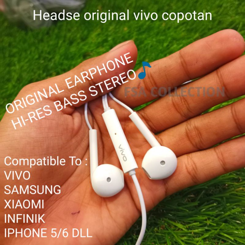 Vivo y20 handsfree hot sale