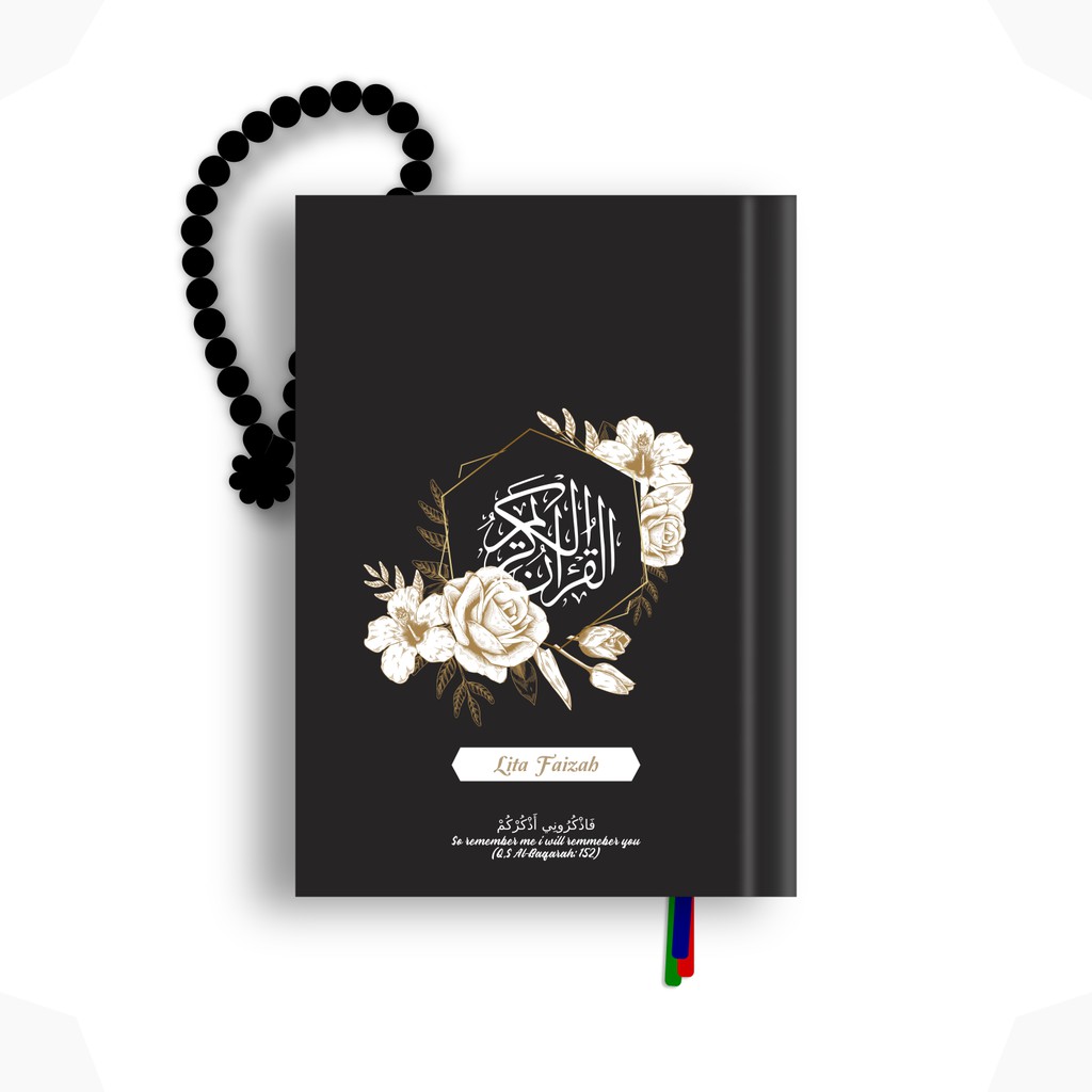 Jual White Rose Quran Custom Nama Cover Terjemah Tajwid Warna Latin ...