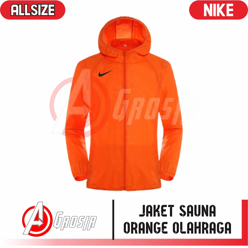 Parasut Jaket Sauna Suit Jaket Jogging Murah Jaket Lari Bersepeda Gym Fitnes Hiking Pria