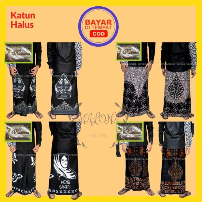 Jual Sarung Batik Halus Dewasa Motif Wayang Gunungan Gunung Abu All